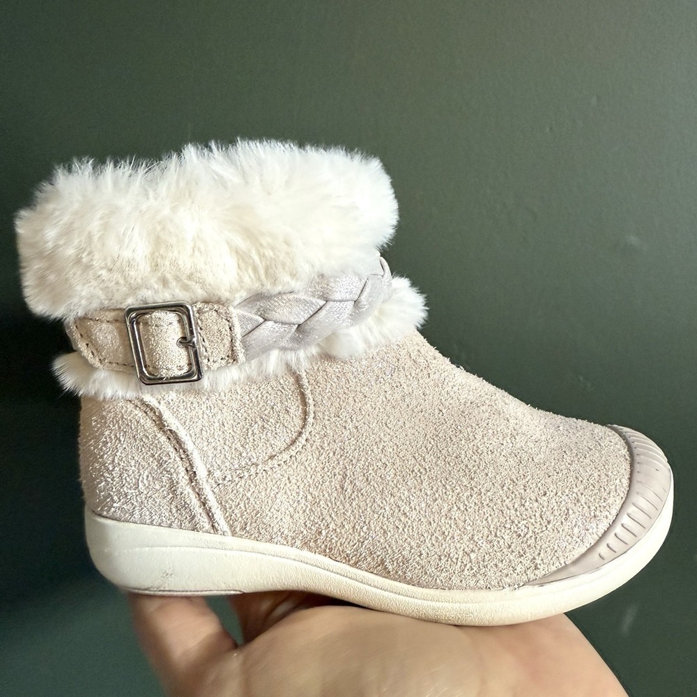 Stride Rite Toddler Girls SR Tessa Zip Boot Hushed Violet Pink size 7.5W toddler